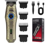 SOLIMPIA Cortadora de cabello recargable para hombres, recortadora de barba inalámbrica para uso doméstico, 0 mm