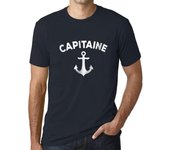 Camiseta vintage para hombre con gráfico Capitaine Navy XS abismo