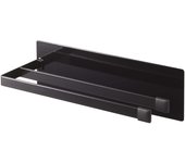 Yamazaki Jitsugyo 5143 Percha de ropa magnética delgada negra Torre flotante Almacenamiento Fácil instalación Aprox.. Ancho 20 x profundidad 7,5 x alto 6 cm negro