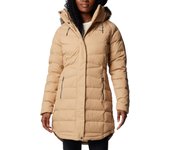 Columbia Chaqueta de plumón medio Belle Isle II, chaqueta beige para mujer L beige