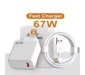Cargador rápido USB de 67 W para Xiaomi 15, 14, 13, 12, 11, 10 Ultra, Redmi Note 14T, 12T, 13 Pro Turbo 3, 4, POCO X7, X6, X5, cable de carga USB tipo C de carga rápida blanco