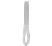 Lima de uñas de doble cara, pequeña, portátil, resistente y práctica, de acero inoxidable para el hogar.