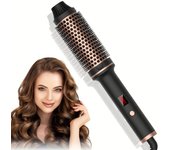 Rizador de pelo iónico 3 en 1, plancha rizadora profesional, cepillo térmico antiescaldaduras, varita rizadora. EU