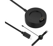 Base de carga tipo C para Garmin Vivoactive 3 4 4S Cable de carga/Fenix ​​7S 7X 7 6X 6S 6 5X 5S 5/ Forerunner 945 935 245 645 negro