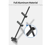 GM962 soporte de tarjeta gráfica ertical de aluminio doble soporte Jack soporte de escritorio PC Case ideo tarjeta negro