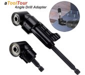 Soporte para destornillador angular de extensión de 1/4  Adaptador de destornillador ajustable Accesorios para herramientas eléctricas S