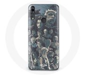 Coque pour Huawei P30 Lite Game of Thrones Saison 8 Le Trône de Fer Affiche Personnages Fond Gris