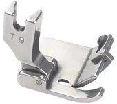Prensatelas multifuncional ajustable T9/F99 para dobladillos, guía de borde enrollable, pies para máquina de coser industrial plana para automóviles