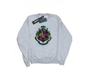 Harry Potter Mens Neon Hogwarts Crest Sweatshirt L blanco