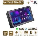Radio para coche con Android Carplay para Ford Transit 2006-2013, reproductor multimedia, unidad principal, estéreo, navegación GPS, Bluetooth, WIFI, 4 + 64 GB 1+16GB