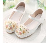 Zapatos de vestir de primavera y otoño para niñas: Calzado casual de cuero para princesita 33 color rosa