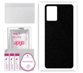 apgo Protective Skin Sticker for the back compatible with Vivo Y33T, Wrap Film, Foil, Vinyl - Pattern Matte Black