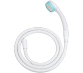 Gaona Este cabezal de ducha y manguera de agua extra fino con orificio suave para el suave para el compatible con el juego de agua baja, ahorra, (Ducha 0,3 mm, Tocar, Tocar, azul