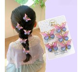 5 horquillas para el pelo con degradado de color estereoscópico, adorables y dulces, para bebés, pinzas para el pelo para niños, tocados para niños varios colores