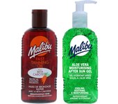 Malibu sunbathing oil with carrots and coconut 200ml + aloe gel after tanning 200ml