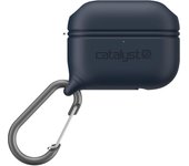 Funda impermeable Catalyst para AirPods Pro de 2.ª generación y AirPods Pro de 1.ª generación, compatible con carga inalámbrica y con protección contra caídas con mosquetón integrado. azul oscuro