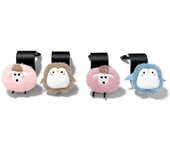 Gancho de coche de muñeco de peluche, práctico asiento de coche de dibujos animados, accesorios ocultos multifunción para asiento de coche, práctico gancho 6cm×10cm color rosa
