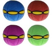 Bola de disco de tiro plano UFO volador con luz LED, juguete para niños, juego de playa y jardín al aire libre