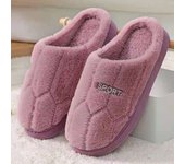 Pida dos tallas más grandes de pantuflas de mujer, pantuflas de felpa cálidas de otoño, zapatos de algodón suaves y cómodos para el dormitorio de las señoras 40-41 gris oscuro