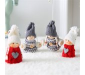 Adorno navideño de 2025, muñecos de ángel, colgante para árbol de Navidad, decoraciones navideñas para el hogar, regalos de Año Nuevo para niños