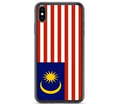 Funda iPhone - Malaisie - Drapeau - Souple - Multicolore - Compatible iPhone XS Max