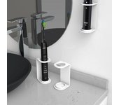 Soporte de pared para cepillo de dientes eléctrico, soporte para cepillo de dientes eléctrico para uso Oral blanco