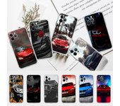 Funda de silicona suave para iPhone 14, 13, 12, 11 Pro, Mini, XS, MAX, 8, 7, 6 Plus, X, XS, XR, color azul y rojo iphone 14