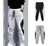 Pantalones militares para correr, pantalones de poliéster, pantalones con forro de felpa, pantalones Cargo con cordón grueso, 1 ud. 2L negro