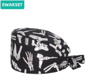 Gorro de enfermera masculino y femenino, accesorios de enfermería, gorro de quirófano, gorro de dentista, gorro de laboratorio de animales, gorro exfoliante One size