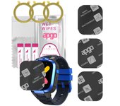 3x apgo MATTE Vidrio protector híbrido compatible con Mibro Kids Watch Phone Z3, nano vidrio flexible, excelente reemplazo para vidrio templado, resistente a rayones