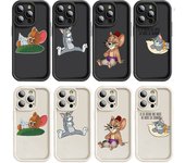 Funda E-25 de Tom y Jerry para iPhone 15, 14, 13, 12 y 8 Plus, Samsung S24, S23 Ultra, A04S, A05S, Huawei P40, P50, P60, Nova 11 Pro Max, OPPO A17K y Reno 10 Samsung A04e abismo