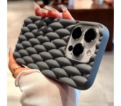 Funda de silicona suave con disipación de calor para iPhone 11, 12, 13, 14, 15 Pro Max, X, Xs Max, XR, 7, 8 Plus, carcasa con parachoques hueco For iPhone 7 negro