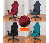 Fundas para sillas de juego, fundas con reposabrazos, fundas elásticas para sillas de escritorio de oficina y ordenador, tela suave, fundas para sillones giratorios L20''W25''H35''