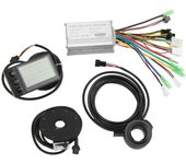Kit de controlador de bicicleta eléctrica de 15 A con medidor LCDS866, palanca de cambios de 130X y sensor de asistencia de 8C para 350 W y 250 W.
