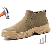 Zapatos de seguridad para el trabajo Zapatos con punta de acero para hombres Botas de trabajo para mujeres Botas de seguridad para soldadores ligeras y transpirables 38