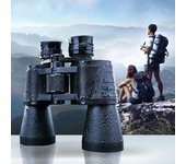 Binoculares Hd Bak4 Zoom gran angular óptica de alta potencia telescopio profesional de visión nocturna para acampar impermeable negro