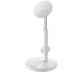 Soporte magnético ajustable para teléfono Baseus MagPro - Elegante diseño blanco