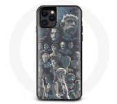 Coque pour Iphone 11 Pro Game of Thrones Saison 8 Le Trône de Fer Affiche Personnages Fond Gris
