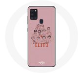 Coque pour Samsung Galaxy A21S Elite Saison 5 Affiche personnages Fanart Logo