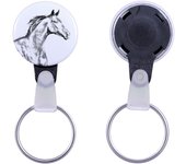 Zweibrücker - unique keychain with a horse picture, handmade product, light and handy pendant from Art-Dog brand