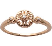 Anillo chapado en oro 'Diosa' oro blanco - 7 mm 50 oro