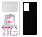 apgo Protective Skin Sticker for the back compatible with Vivo Y33e, Wrap Film, Foil, Vinyl - Pattern Matte Black