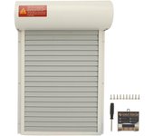 Abridor automático de puerta de gallinero con temporizador a pilas y pantalla LED para granja blanco