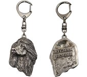 Lebrel Afgano, Tazi I - Llavero plateado con perro, adorno para bolso, colgante para mochila de la marca Art-Dog plata