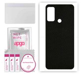 apgo Protective Skin Sticker for the back compatible with Wiko Power U10, Wrap Film, Foil, Vinyl - Pattern Matrix