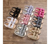 Zapatos de bebé Zapatos para niños pequeños Verano 0-1 años Bebé Algodón Fondo suave Zapatos de bebé Sandalias 11
