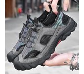 Sandalias de hombre Zapatos de malla hueca Zapatos de playa 39 negro