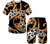 Nuevo conjunto de chándal de verano para hombre, camiseta de gran tamaño a la moda de 2 piezas/pantalones cortos informales, ropa clásica Vintage para hombre, traje Chandals 3XL