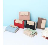Cartera corta de moda de estilo japonés para mujer 2024: Monedero y bolso nuevos y de alta gama 11X3X9 marrón
