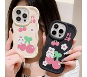 Fundas para teléfonos móviles para iPhone 11 13 XR 15 Pro Max 12 14 Pro Max Funda para iPhone 16 7 Plus 8 Plus XS Max 15 Plus Macaron Dibujos animados Lindo Anti-caída Impermeable iPhone 11 Pro Max blanco